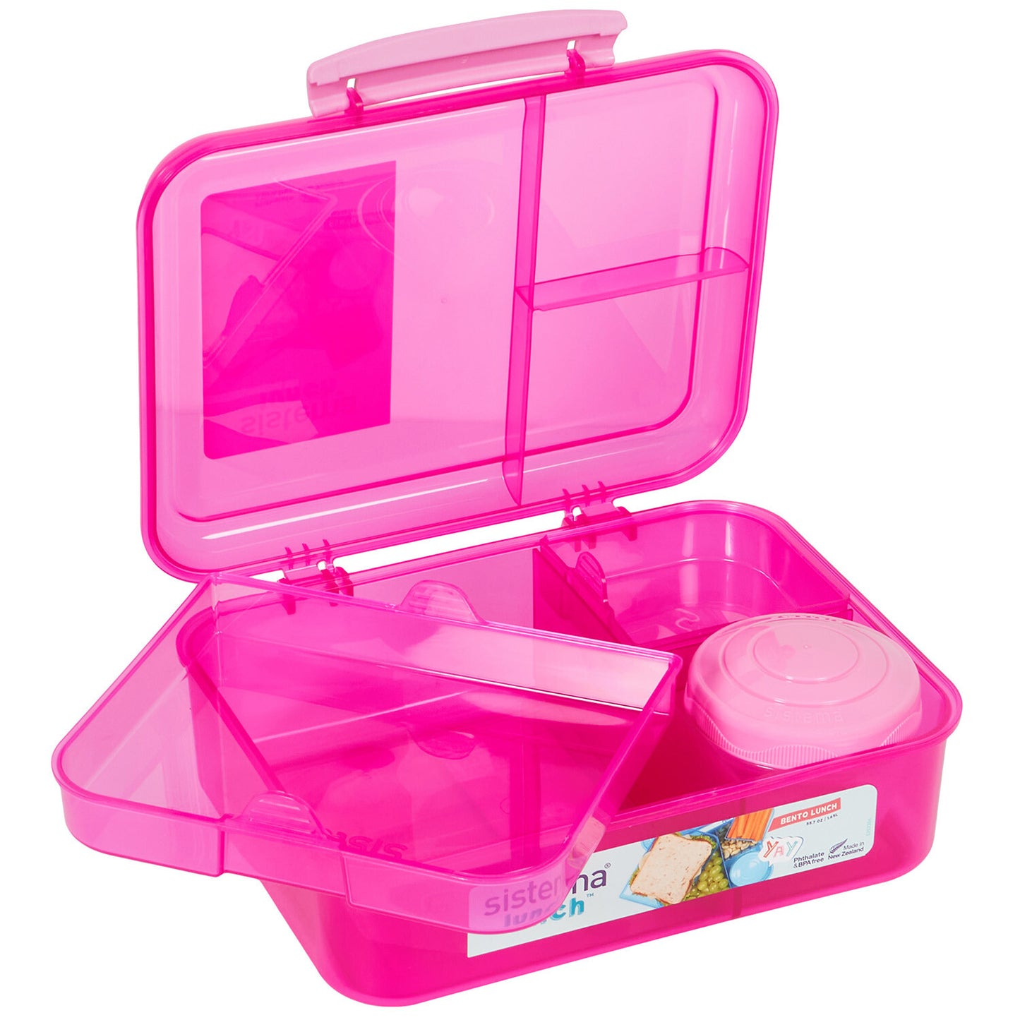 Sistema 1.65L Bento Lunch - Pink