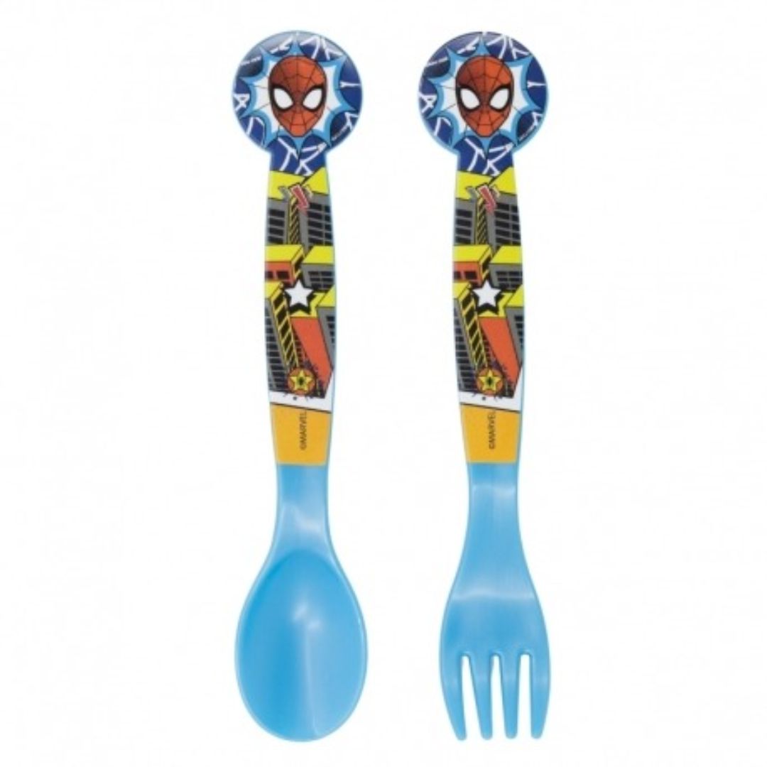 Spiderman 2 Piece Cutlery Set
