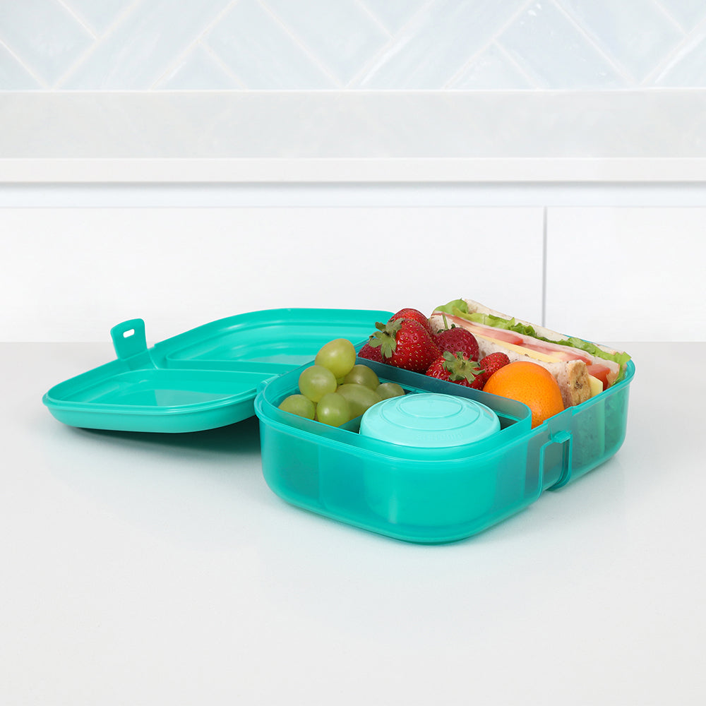 Sistema 1.1L Ribbon Lunch with 1 Mini Bite - Teal