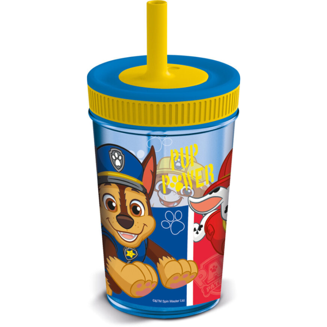 Paw Patrol - Leakproof Silicone Straw Tumbler - 465ml