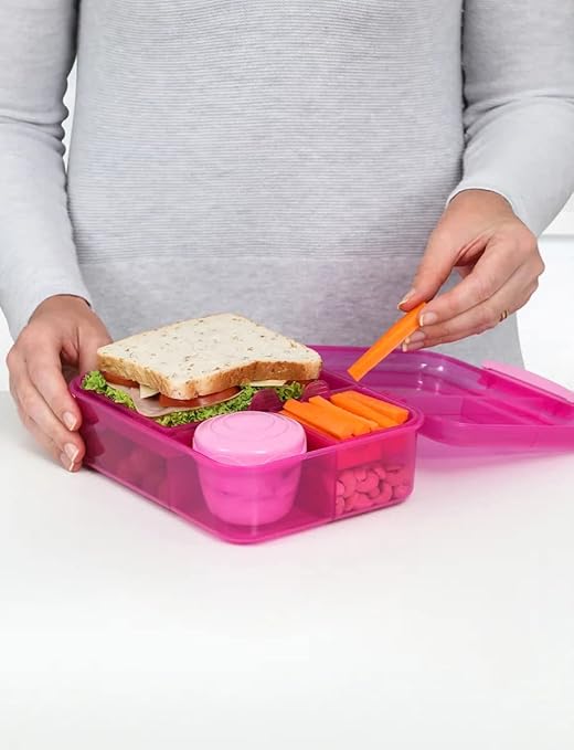 Sistema 1.65L Bento Lunch - Pink