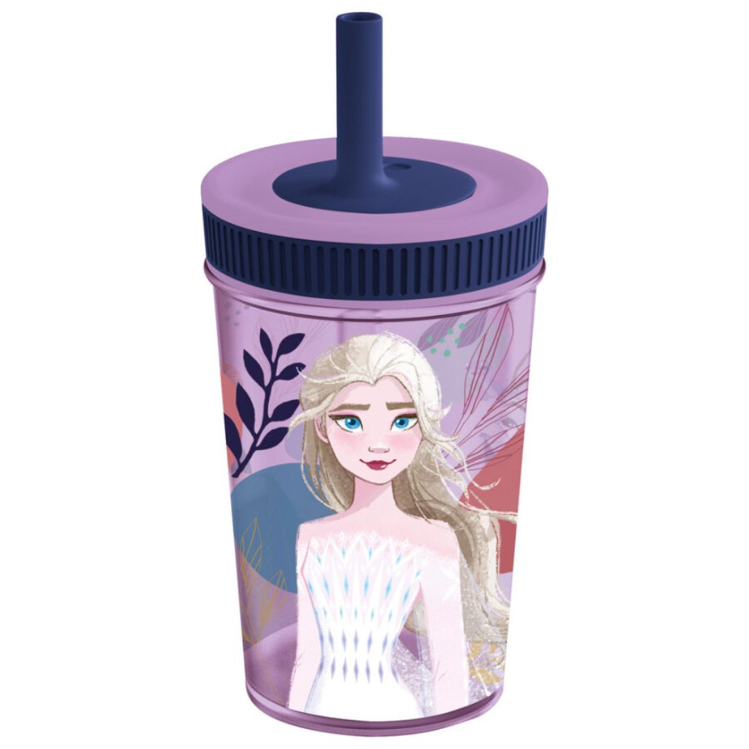 Frozen - Leakproof Silicone Straw Tumbler - 465ml