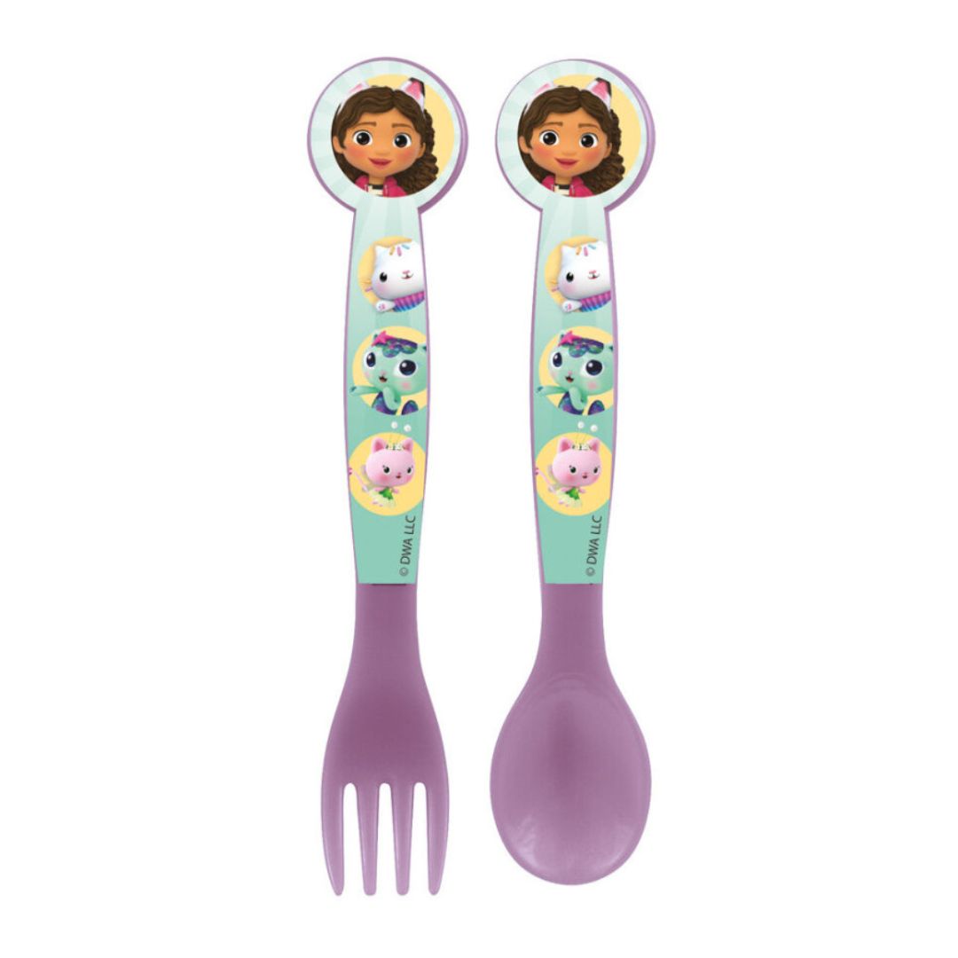 Gabbys Dollhouse 2 Piece Cutlery Set