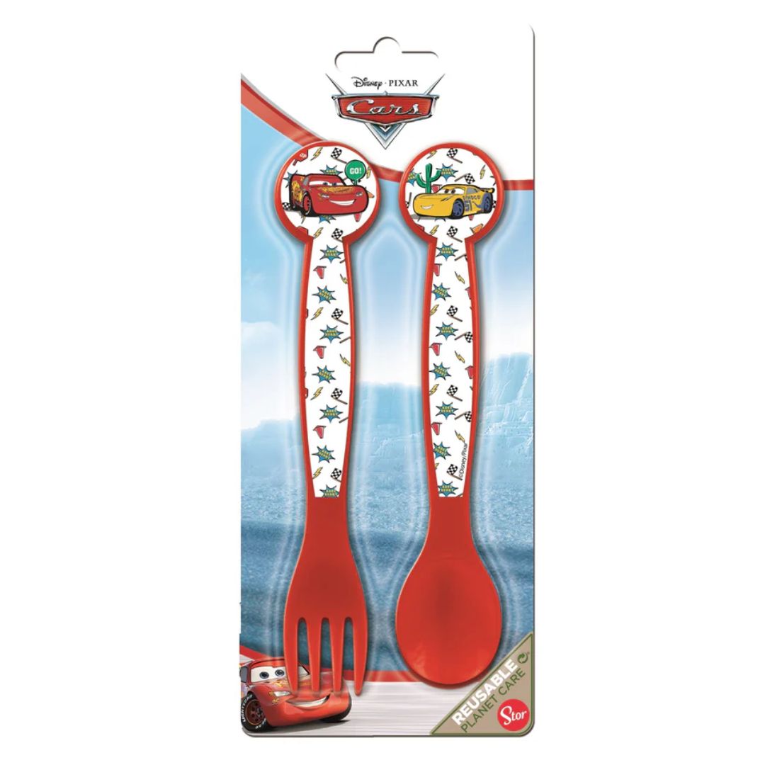 Cars 2 Piece Cutlery Set