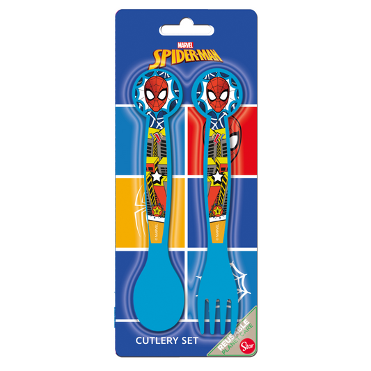 Spiderman 2 Piece Cutlery Set