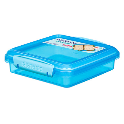 Sistema 450ml Sandwich Box - Blue