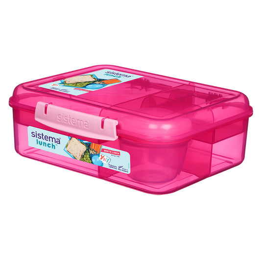 Sistema 1.65L Bento Lunch - Pink