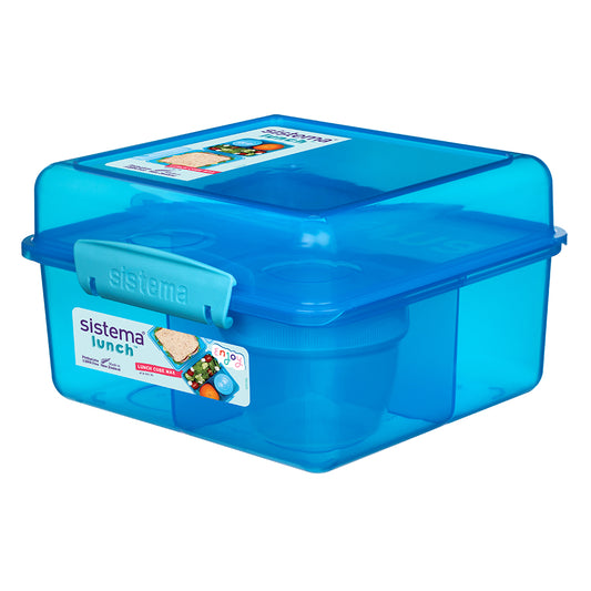 Sistema Lunch Cube Maxi With 1 Pot - Blue