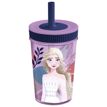 Frozen - Leakproof Silicone Straw Tumbler - 465ml