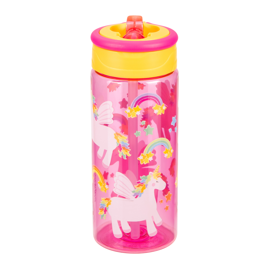 Cool Gear Printed Skim Ring Bottle - 473ml - Unicorns