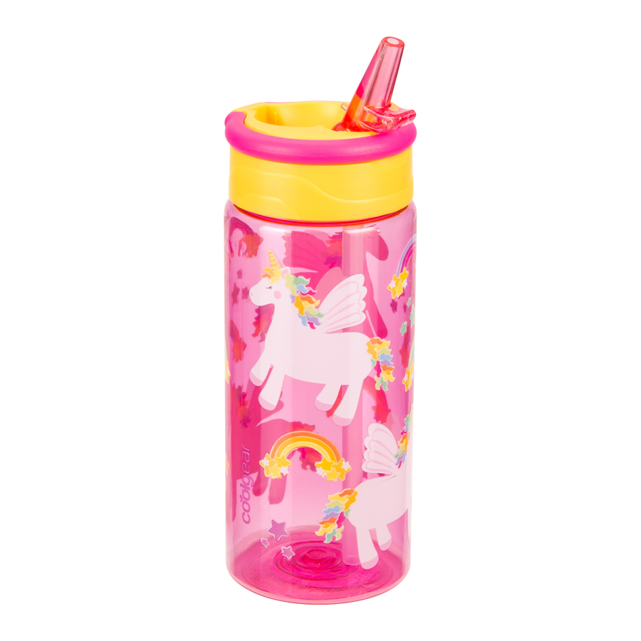 Cool Gear Printed Skim Ring Bottle - 473ml - Unicorns
