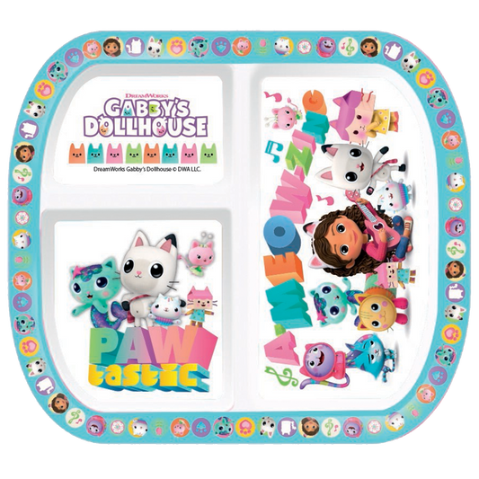 Rectangular Divided Plate-Gabby's Dollhouse