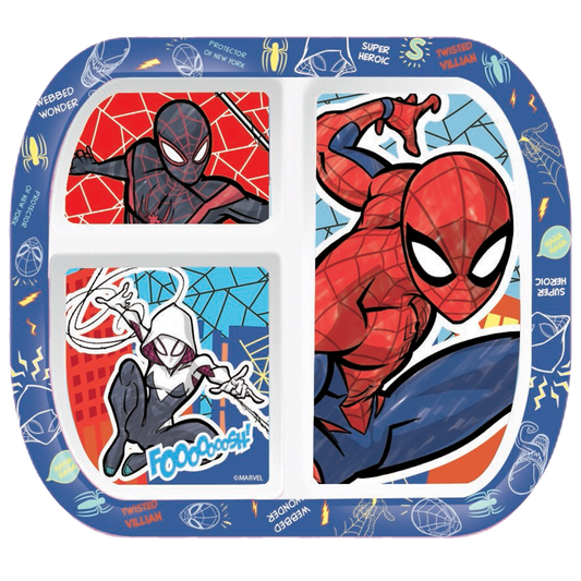 Rectangular Divided Plate-Spiderman