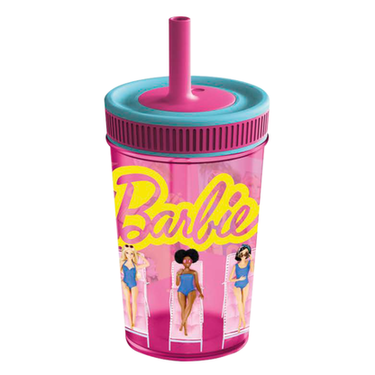 Barbie - Leakproof Silicone Straw Tumbler - 420ml